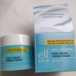 elf SKIN Holy Hydration! Face Cream Moisturizer SPF 30, 50g, New